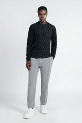 PANTALONE JOGGER CASUAL GRIGIO CHIARO